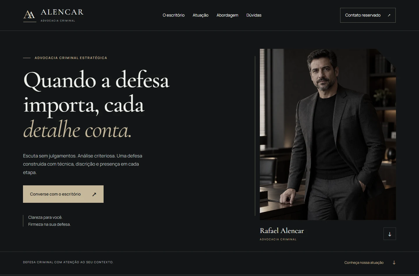 Print real do site de Direito Criminal