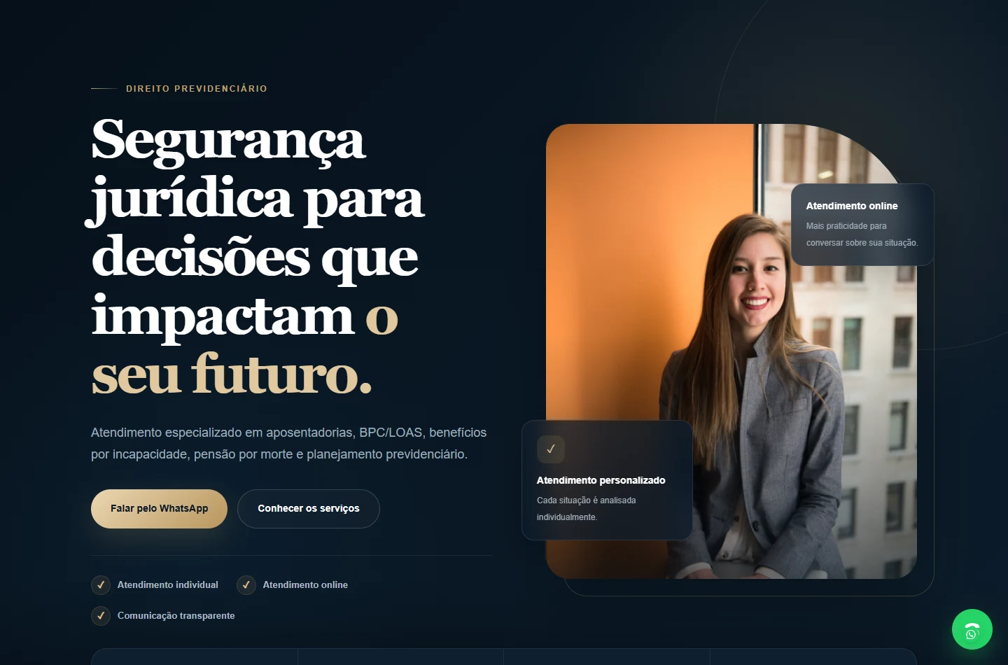 Print real do site de Direito Previdenciário